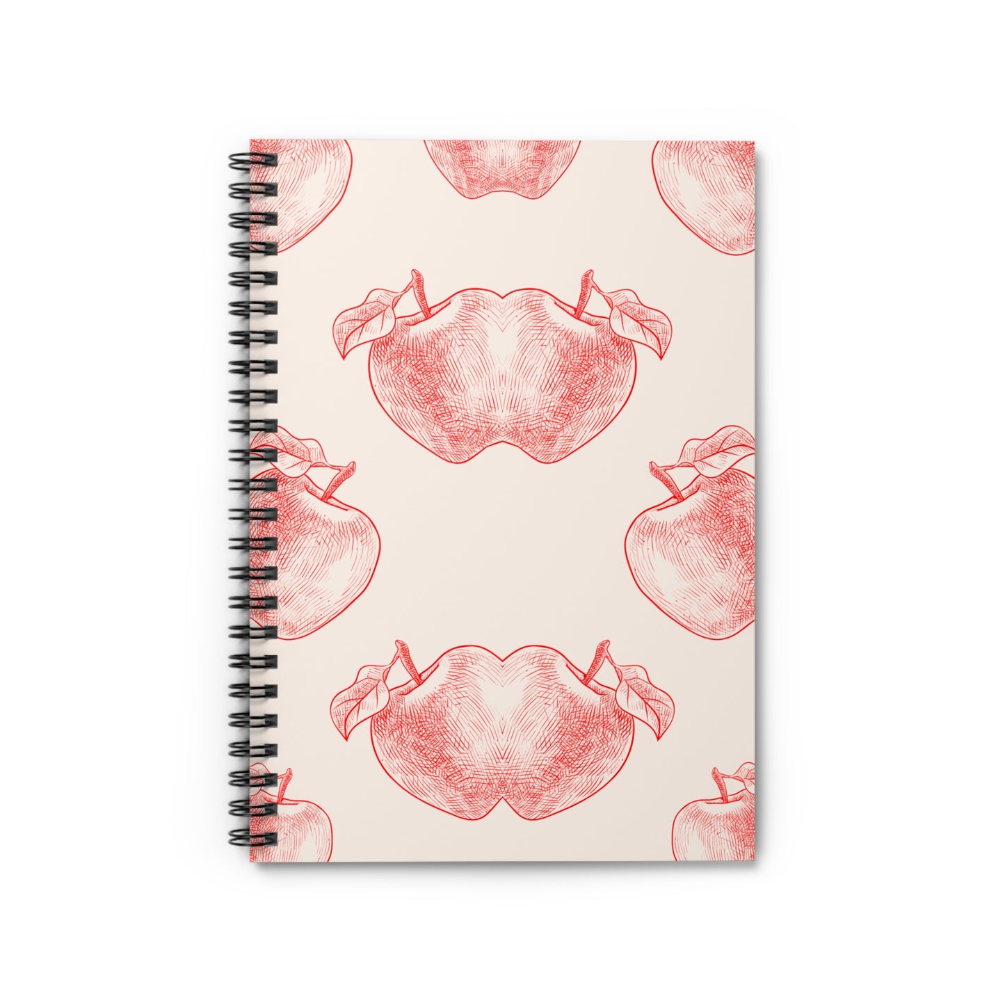 Red Apple Spiral Notebook