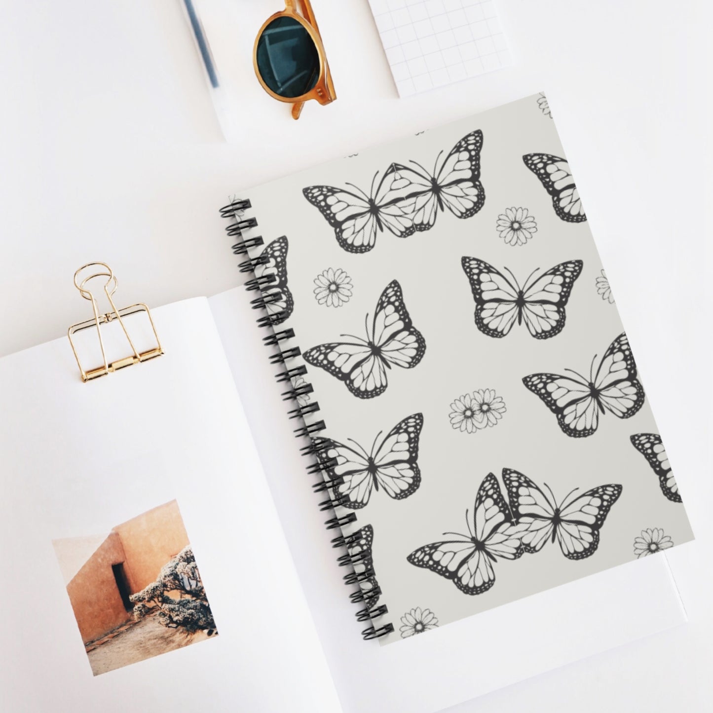 Butterfly Spiral Notebook