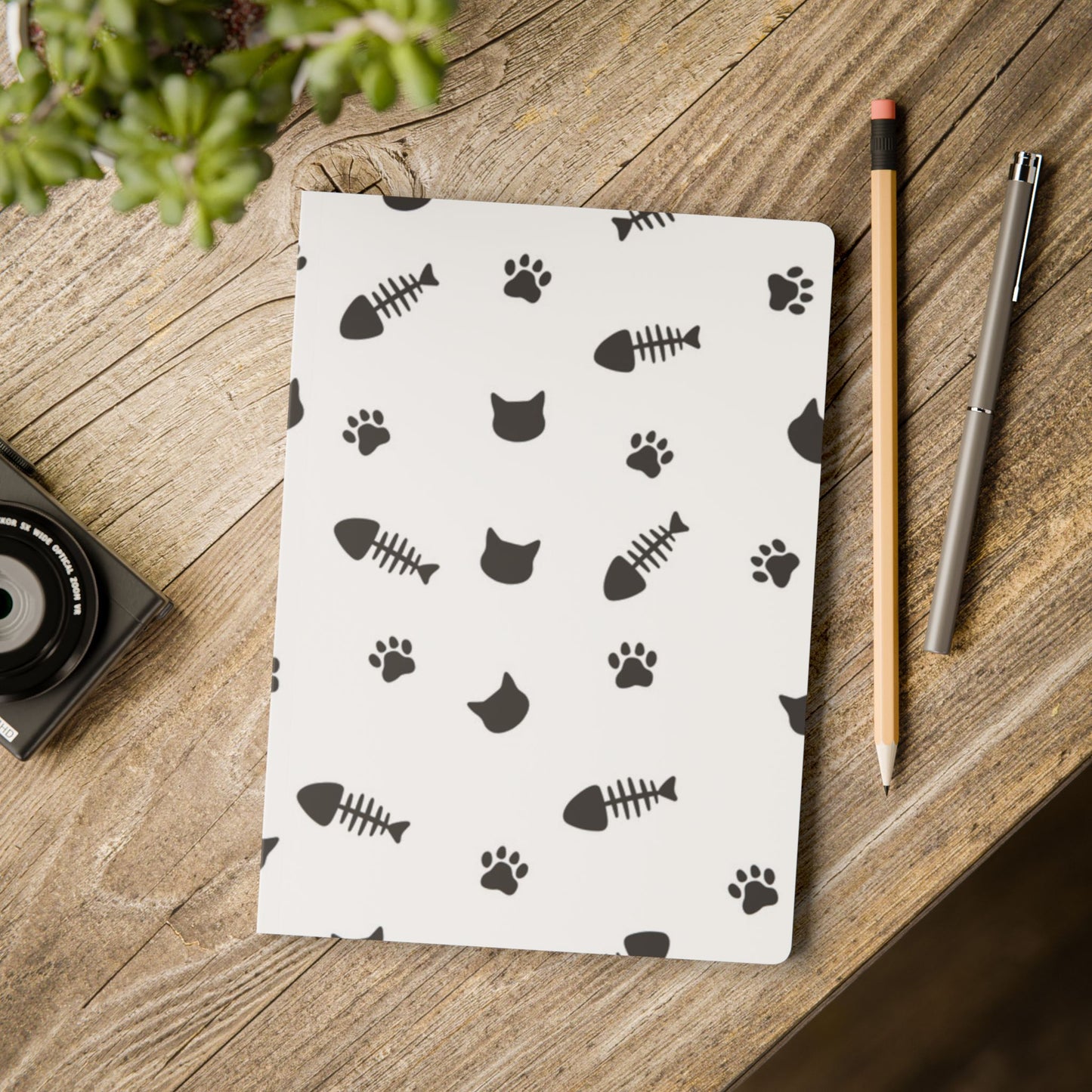Cat and bone Softcover Journal